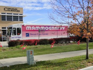 Women's Resource Center, a Community Grantee, reaches women w/ a mammogram mobile unit