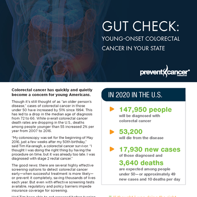 Image for Gut Check: Young-Onset Colorectal Cancer Report