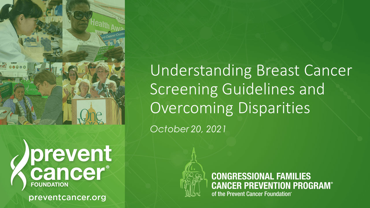 Understanding Breast Cancer Screening Guidelines and Overcoming Disparities