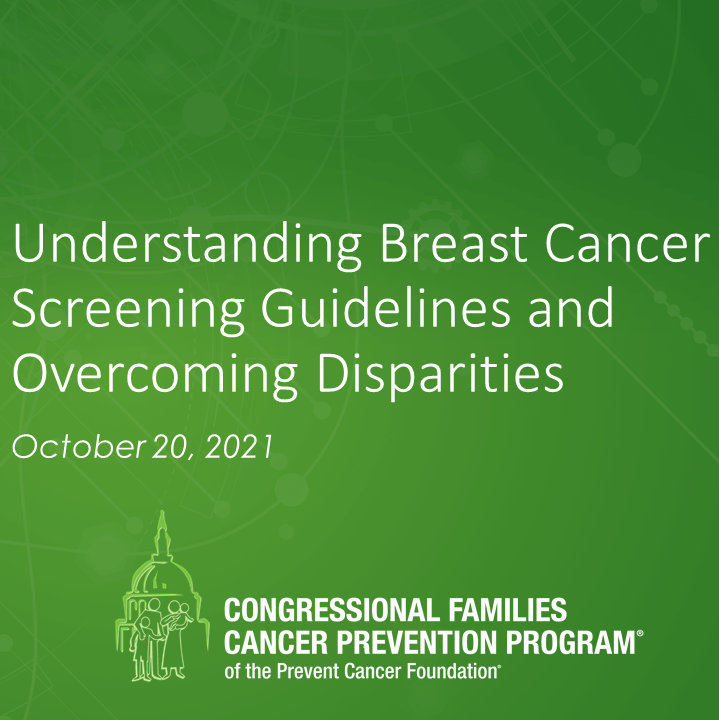 “Going beyond the pink: Congressional Families hosts breast cancer disparities webinar