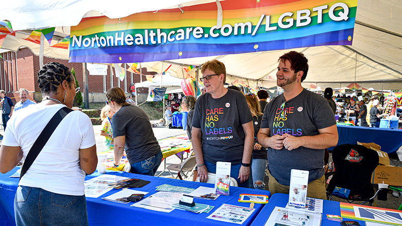 Norton Healthcare Pride event tent