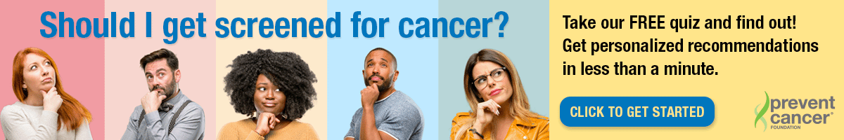 Cancer Screening Quiz Email Banner